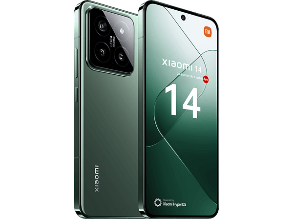 Móvil - Xiaomi 14, Verde, 512 GB, 12 GB RAM, 6.36" AMOLED 120Hz, Snapdragon 8 Gen 3, 4610 mAh, Android-HyperOS