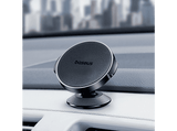 Soporte de móvil para coche - Baseus Small Ears Series, Universal, Con 4 potentes imanes de neodimio, Sujeción 360º, Base metálica, Negro