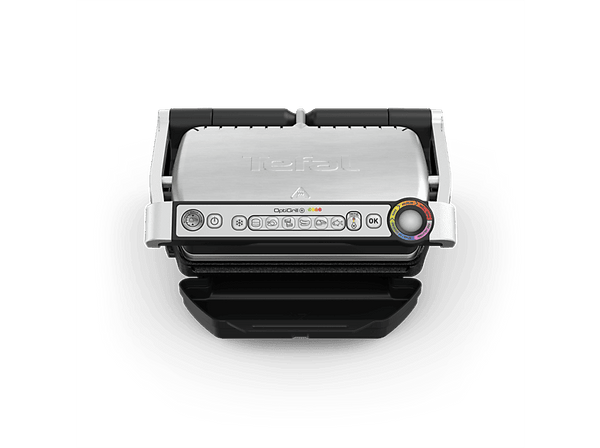 Grill - Tefal GC712D OptiGrill, 2000 W, 7 Modos Cocción, Indicadores Luminosos, Bandeja Recogegrasa, Acero Inoxidable