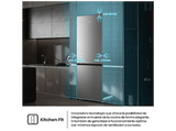 Frigorífico combi - Hisense RB3K330SAIC, No Frost, 185.6 cm, 330 l, Kitchen Fit, WiFi, Acero inoxidable