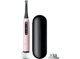 Cepillo eléctrico - Oral-B iO 5S, 1 cabezal , Estuche de viaje, Diseñado por Braun, Rosa