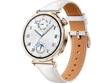 Smartwatch - Huawei Watch GT5 41mm, Llamadas Bluetooth, Respuesta con Teclado, 7 días batería, Compatible iOS/Android, Correa Cuero Blanco