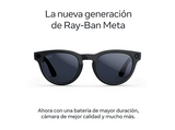 Gafas IA - Ray-Ban Meta Headliner (Gen 2), Negro brillante, Lentes Transitions® en zafiro, Talla estándar