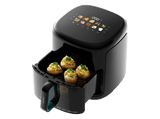 Freidora de aire - Cecotec Cecofry&Grill Smokin'Prime 8500, 8,5L, Plancha, Grill, Doble Resistencia, Ahumador integrado, 40-200°C, 10 Menús, Negro