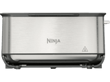 Tostadora - Ninja ST202EU, 2.400 W, 1 Ranura, 2 Rebanadas, 7 Niveles de Tostado, 3 en 1: Parrilla y Sandwichera, Acero Inoxidable