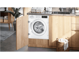 Lavadora secadora integrable - SIEMENS WI12W327ES, Serie IQ500, 8 kg, 1200 rpm, 8 programas, WaterPerfect Plus, VarioSpeed,  Blanco