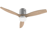 Ventilador de techo - Cecotec EnergySilence Aero 5600 Steel Aqua Connected, 40 W, 6, Winter-Summer, Temporizador, Mando a distancia, Wi-Fi, LED, Steel