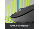 Ratón inalámbrico - Logitech Signature M650, Para manos grandes/zurdos, Bluetooth, Accesos directos, Personalizable, Bluetooth, USB, Negro