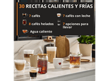 Cafetera superautomática - Krups Sensation Elite Hot & Could EA918, 30 Recetas, Jarra de leche, Molinillo, Táctil, Espumador, 15 bar, 1450 W, Aluminio