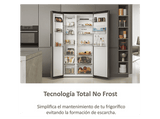 Frigorífico americano - Haier SBS  90 Series 5 HSR5918DWMP, No Frost, 177 cm, 521 l, Motor Inverter, Dispensador de Agua, Inox