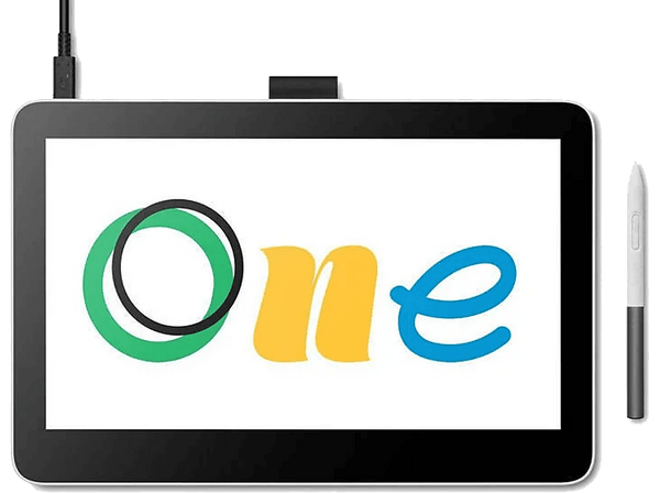 Tableta gráfica - Wacom One 13 Touch, 13.3 ", Lápiz digital, Full-HD, Multitáctil, Compatible con Windows, Mac, Android y Chrome OS, Negro