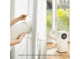Aire acondicionado portátil - RowentaTurbo Cool AU5020, 2500 fg/h, 2500 W, 83 m³, Filtro antipolvo, Kit sellado ventanas y conducto de escape, Blanco