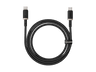 Cable USB-C - Baseus Dura, Tipo-C a Tipo-C, 100 cm, Carga ultrarrápida, Protección inteligente a sobrecargas, Alta resistencia, 100W, Dorado y Negro