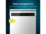 Lavavajillas - Cecotec Bolero Aguazero 6200 Inox D, 14 servicios, 6 programas, 60 cm, Electronic Aqua Stop, Turbo Dry+, Inox