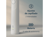 Cepillo eléctrico - Philips Sonicare HX7108/01 Serie 5300, Autonomía de 21 días, Tecnología sónica, Sensor de presión, 2 velocidades, blanco
