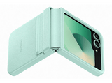 Funda - Samsung Kindsuit Case, Compatible con Samsung Galaxy Z Flip6, Cuero Vegano, Verde Menta