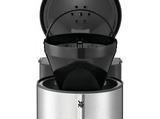 Cafetera de goteo - WMF Stelio Aroma, 1000 W, 1 L, 8 Tazas, Recipiente térmico, Apagado automático, Indicador nivel agua, Cromargan  Acero Inoxidable