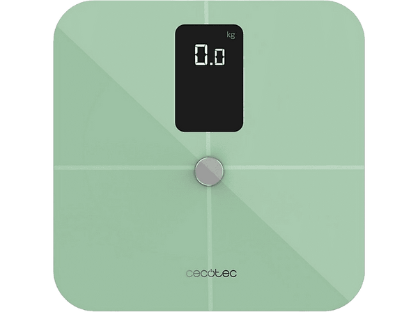 Báscula de baño - Cecotec Surface Precision Smart Healthy Vision Green, Bluetooth, Verde