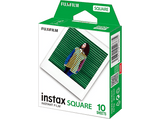 Papel fotográfico - Fujifilm INSTAX Square ISO 800, Con borde blanco, Pack de 10 fotografías