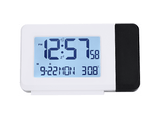Reloj despertador inteligente - NK FA350101, Con Luz de Proyección, 2x Pilas AA, Alarma, Función Repetición, Blanco
