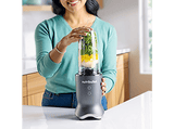 Licuadora - nutribullet Ultra Plus+, Sistema 3 en 1 compacto, 1200 W, 0.9 l, Procesador de alimentos, Molinillo, Batidora, Gris oscuro