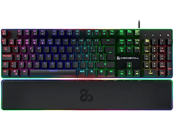 Teclado gaming - Newskill Gungnyr Pro, USB, Retroiluminación RGB, Negro