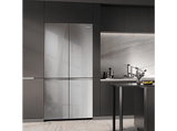 Frigorífico americano - Hisense RQ5P605NSVE, No Frost, 190 cm, 591 L, Kitchen Fit, Cajón de vacío, Inox