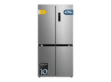 Frigorífico americano - Cecotec Bolero CoolMarket 4D 474 Inox E, T474 L, Total NoFrost, Fresh Flex, Compresor Inverter, Ultrasilencioso 35 dB, Inox