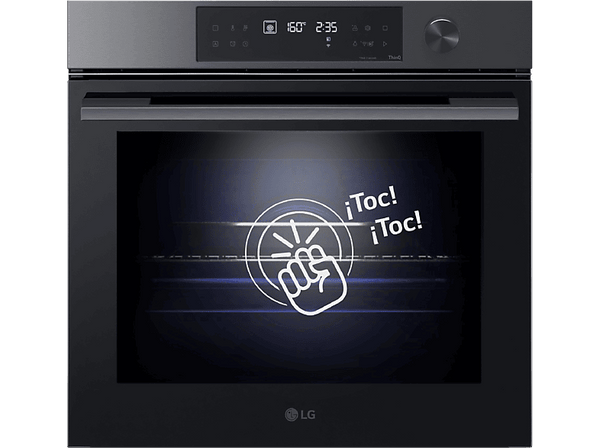 Horno a vapor - LG WSED7612B, Multifunción, Pirolítico, 76 L, 59.2 cm, ThinQ™, EasyClean™, Acero negro mate