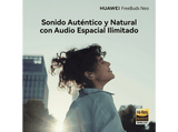 Auriculares True Wireless - Huawei FreeBuds Neo, 10h Autonomía, Cancelación de Ruido Activa, 3 Micrófonos, Ice White