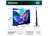 TV LED 50 - Hisense 50A6S, UHD 4K, Escalador 4K IA, Control por voz, Smooth Motion IA, Negro