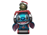 Figura Funko Pop! - Plus Lilo y Stitch: Stitch (Gamer), 10 cm, Efecto metálico, Vinilo