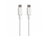 Cable USB - Muvit MCUSC0008, 1.2 m, 3 A, De USB-C a USB Tipo C, Blanco