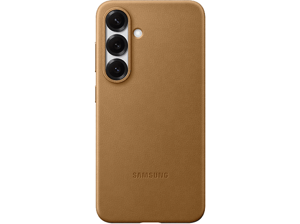 Funda - Samsung Kindsuit, Para Samsung Galaxy S25, Cuero Vegano, Caramelo