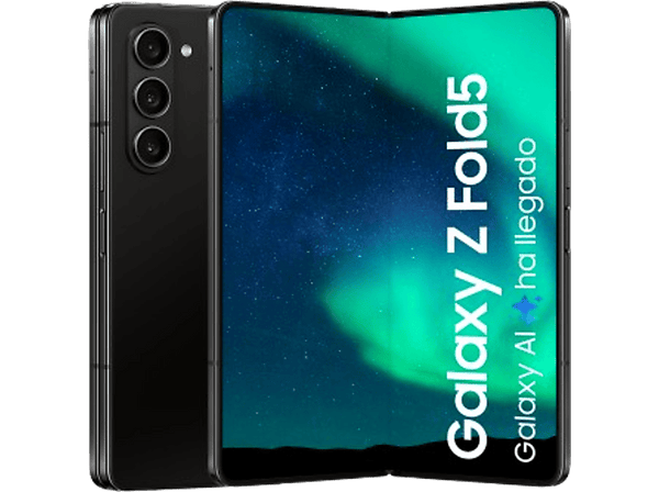 Móvil - Samsung Galaxy Z Fold5 5G, 1TB, 12GB RAM, Negro, 7.6" QXGA+, Plegable, Qualcomm Snapdragon, 4400 mAh, Android 13