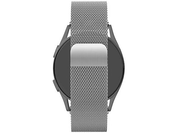 Correa - Friendly License FRSWB089, Compatible con Amazfit 20 mm, Acero Inoxidable, Plata