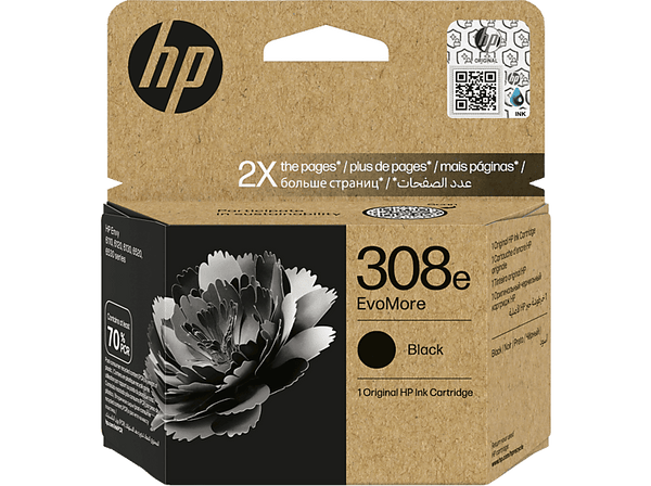 Cartucho de tinta - HP Evo More 308 negro 127478