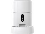 Comedero automático inteligente - NK HO340042, Con cámara, Alimentación programada, 4 litros, Detección movimiento, Blanco