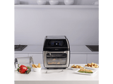 Freidora - Taurus AF1700DX, 1700 W, 12 l, 8 Programas, Puerta transparente, Circulación del aire 360º,  Negro