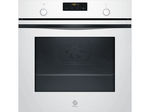 Horno a vapor - Balay 3HA5749B3, Multifunción, Pirolítico y por agua, 71 l, Aire Profesional 3D con vapor, AutoChef, 60 cm, Blanco