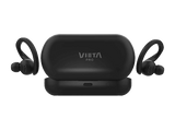 Auriculares True Wireless - Vieta Pro Action 2, 22h Autonomía, Micrófono, IPX5, Control Táctil, Negro