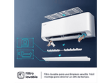 Aire acondicionado Split 1 x 1 - Hisense Uni Pure Black HB35, 3000 fg/h, Wi-Fi, Filtro Hi Nano, IA Smart, Blanco
