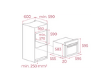 Horno - Teka HCB 6170, Multifunción, 70 l, 59.5 cm, 7 funciones cocinado, Capacidad XXL, Acero inoxidable