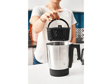 Robot de cocina - Moulinex ClickChef HF4SPR30, 5 programas, 32 funciones, 13 vel., 7 accesorios, Libro recetas