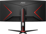 Monitor gaming - AOC CU34G2XP/BK, 34 WQHD, 180 Hz, 1 ms, VA, Curva, FreeSync Premium, Antibrillo, WLED