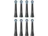 Recambio para cepillo dental - Oral-B iO Gentle Care, Pack de 8 unidades, Para encías sensibles, Negro