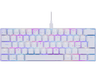 Teclado gaming - ISY IGK 5000-WT-ES, Cable 1.8 m, Mini, Retroiluminación, Blanco