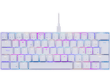 Teclado gaming - ISY IGK 5000-WT-ES, Cable 1.8 m, Mini, Retroiluminación, Blanco