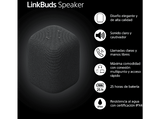 Altavoz inalámbrico - Sony LinkBuds Speaker SRS-LS1B, Bluetooth, Portátil, 25 horas de batería, Resistente al agua,  IPX4, Exteriores, Viajes, Negro