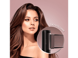 Moldeador - Cecotec AirGlam 14in1 Flex Black, 14 Cabezales intercambiables, Revestimiento Queratina, Negro